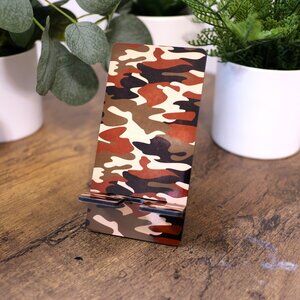 Handmade Cellphone Stand, Camo, men, phone, iphone, samsung, android